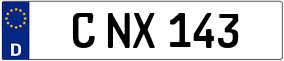 Trailer License Plate